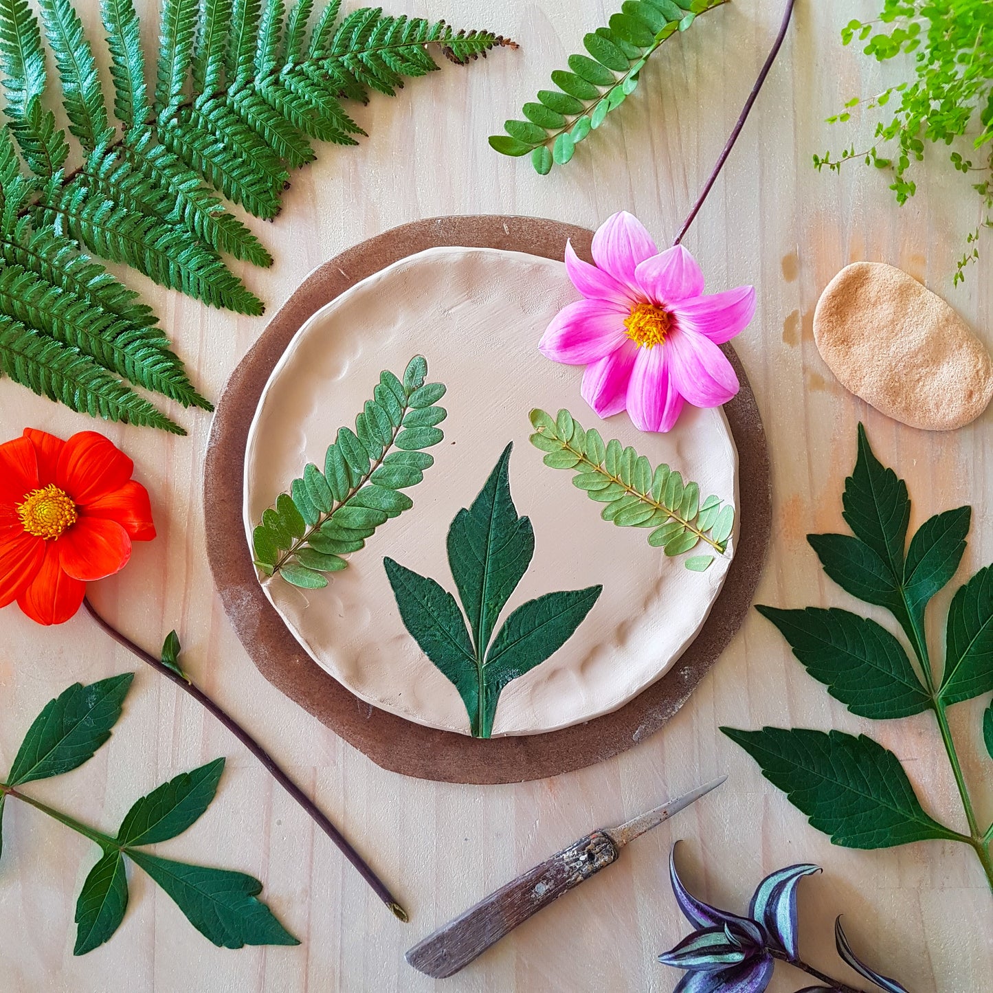 Pressed flower plate making workshop - October 21st