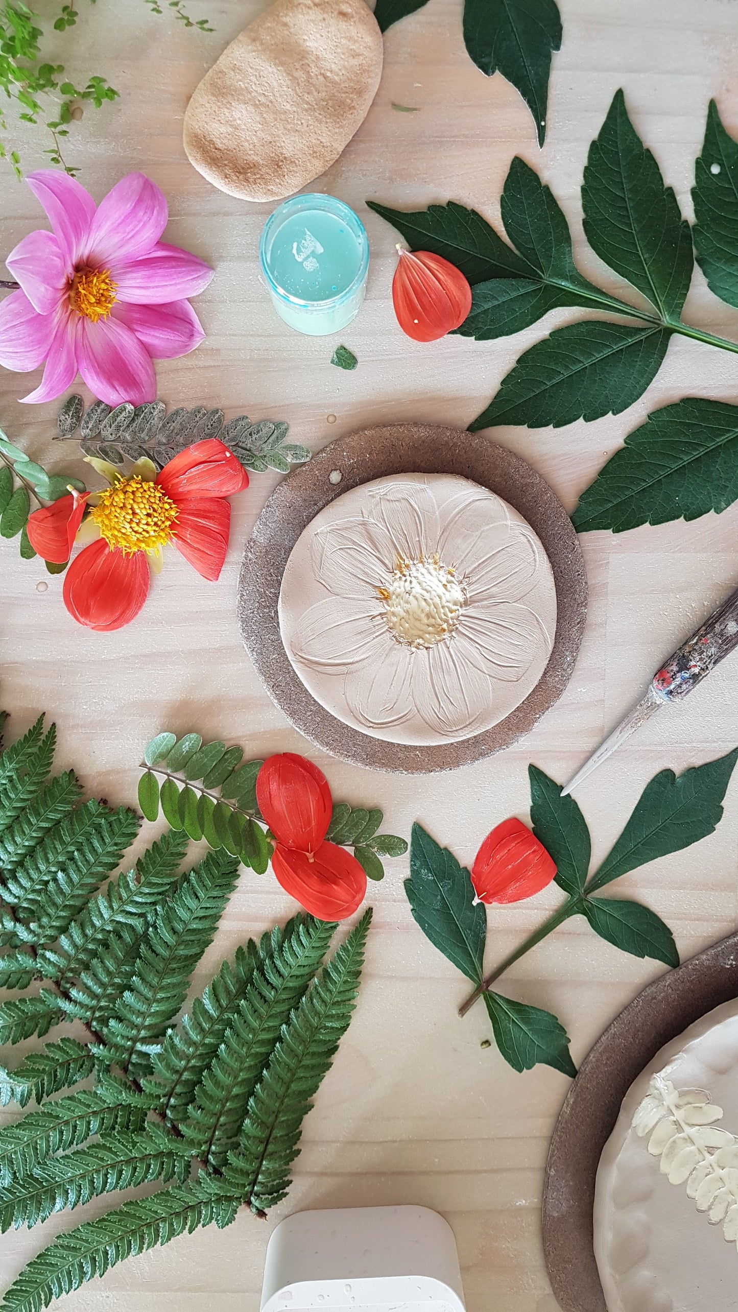 Pressed flower plate making workshop - October 21st