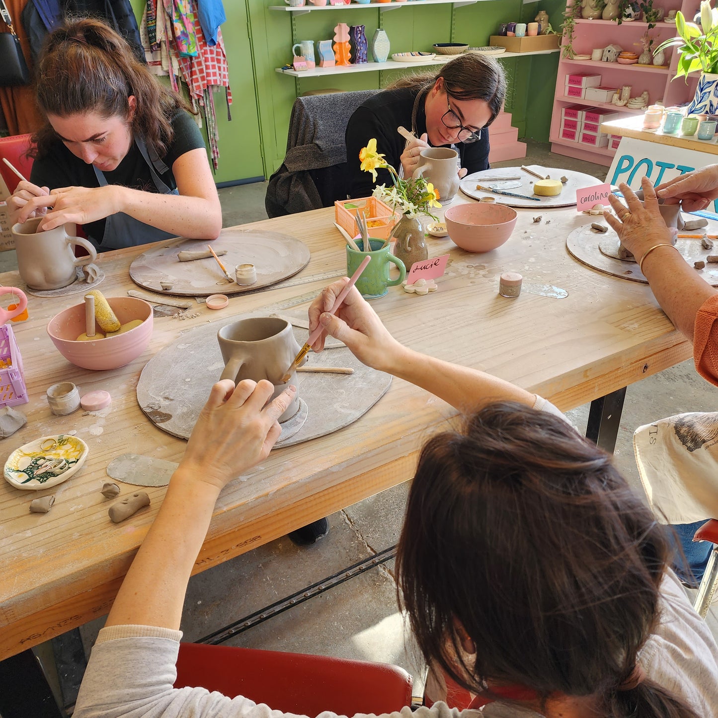Deposit for a Pottery Party (private group workshop inside Katie's studio) - book your workshop date