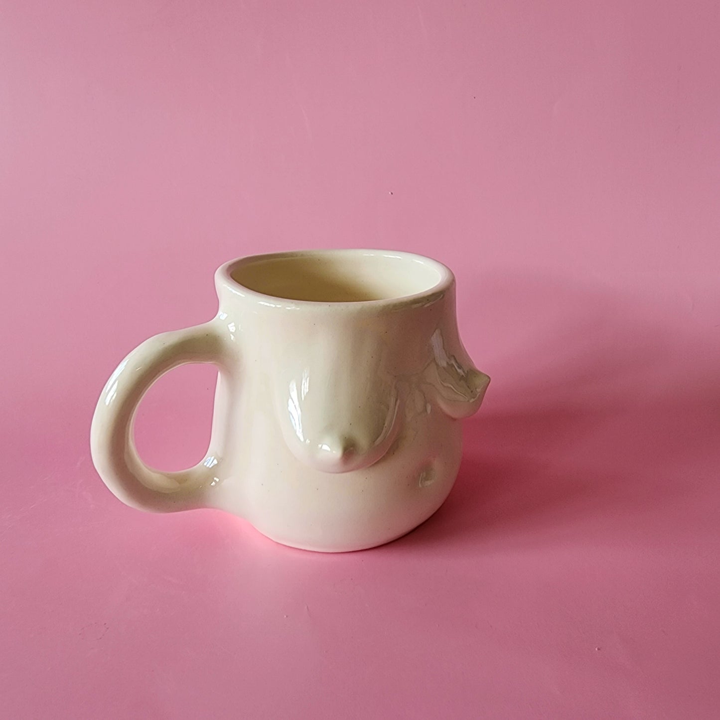 White Glossy Boob Mug (A)