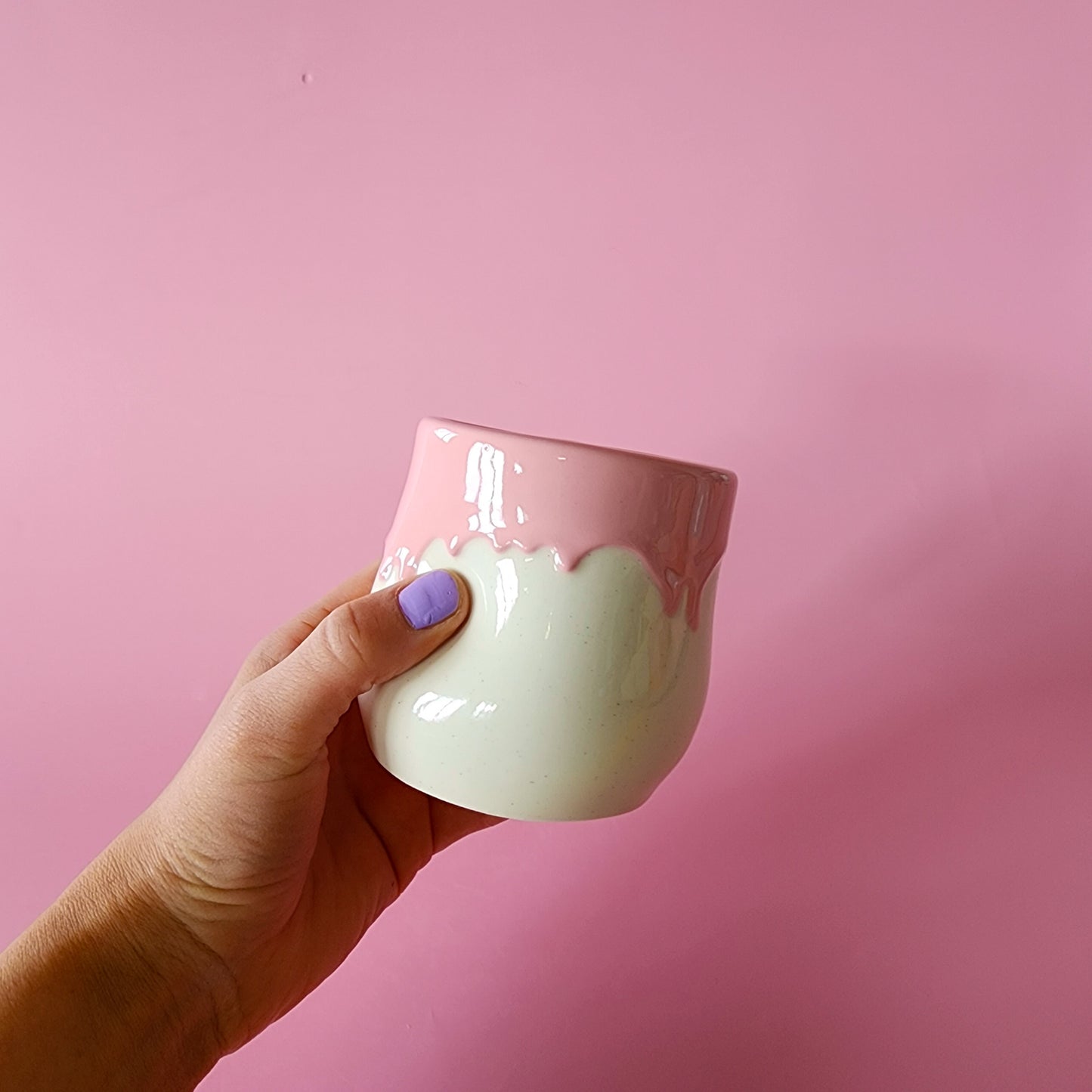 Pink drippy Tumbler