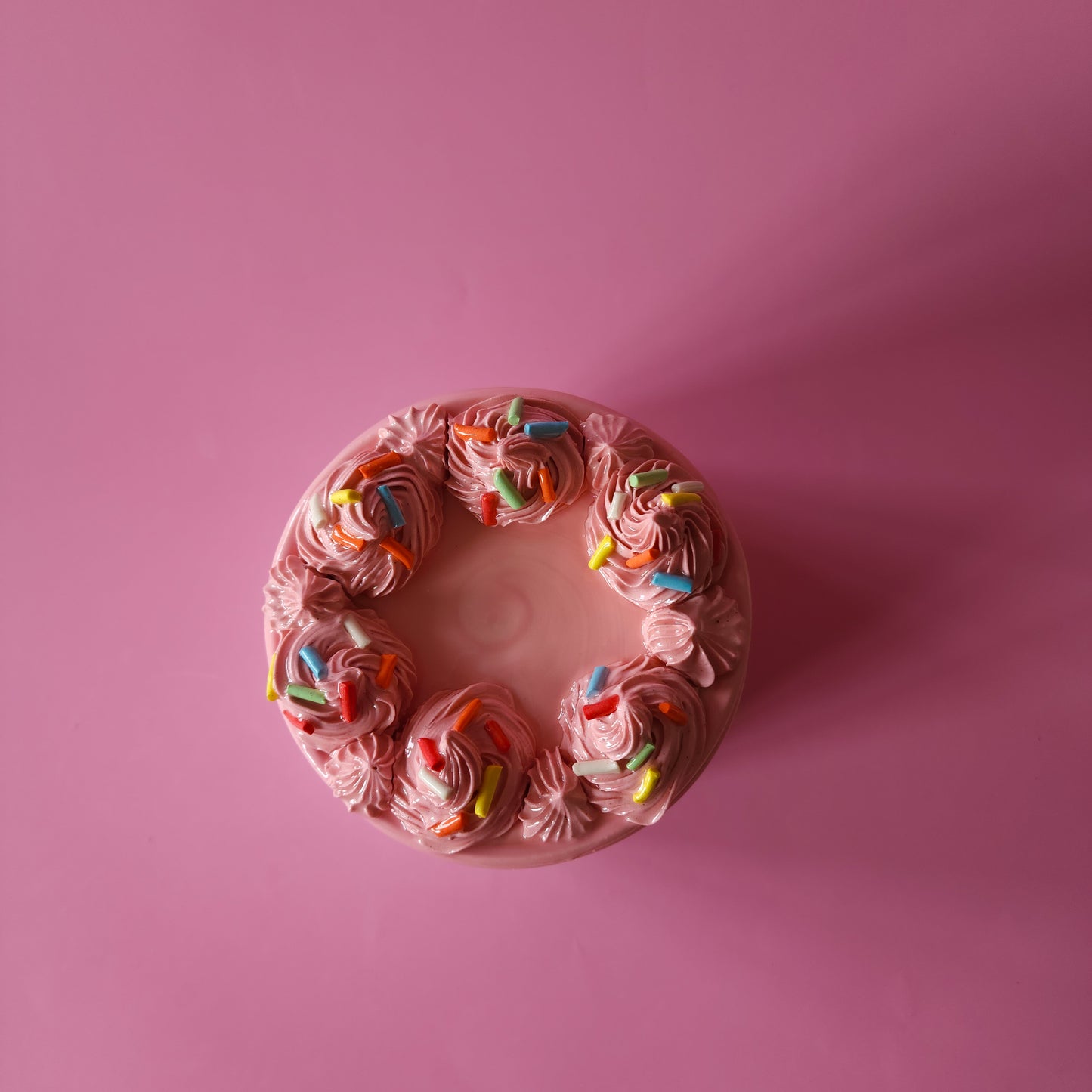 Cake Box with sprinkles and piped icing