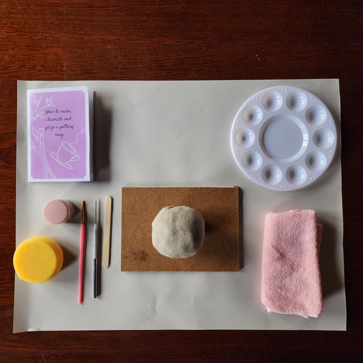 Pottery Party Pack - a group at home pottery kit (bond payment for kit)