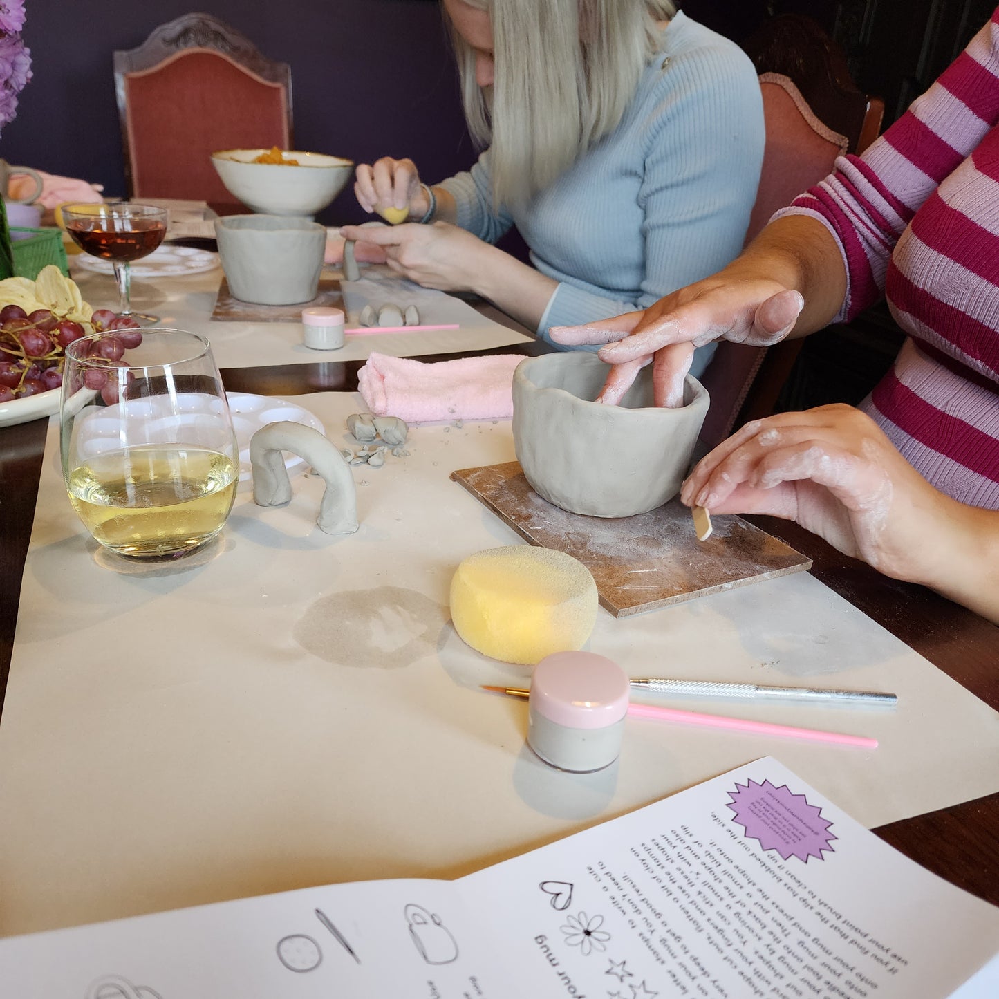 Pottery Party Pack - a group at home pottery kit (bond payment for kit)