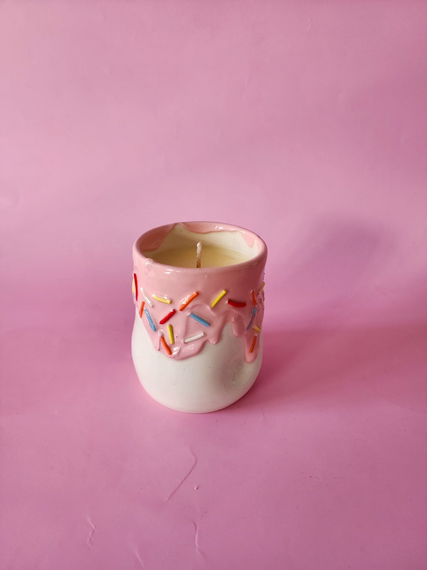 Ceramic sprinkle candle - Vanilla bean
