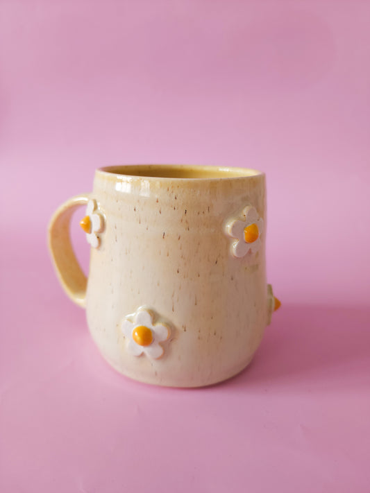 Speckle daisy mug