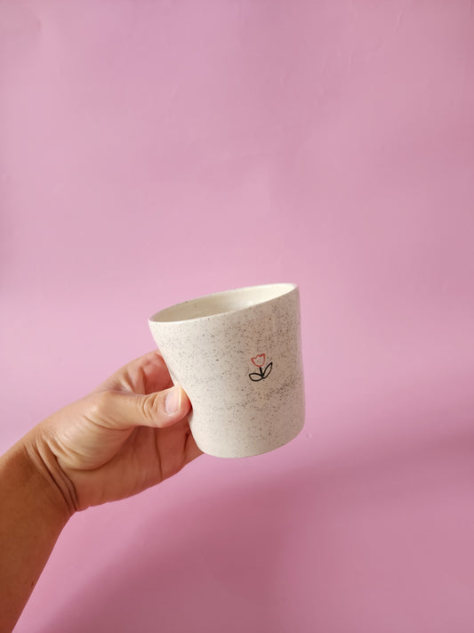 Tulip coffee tumbler