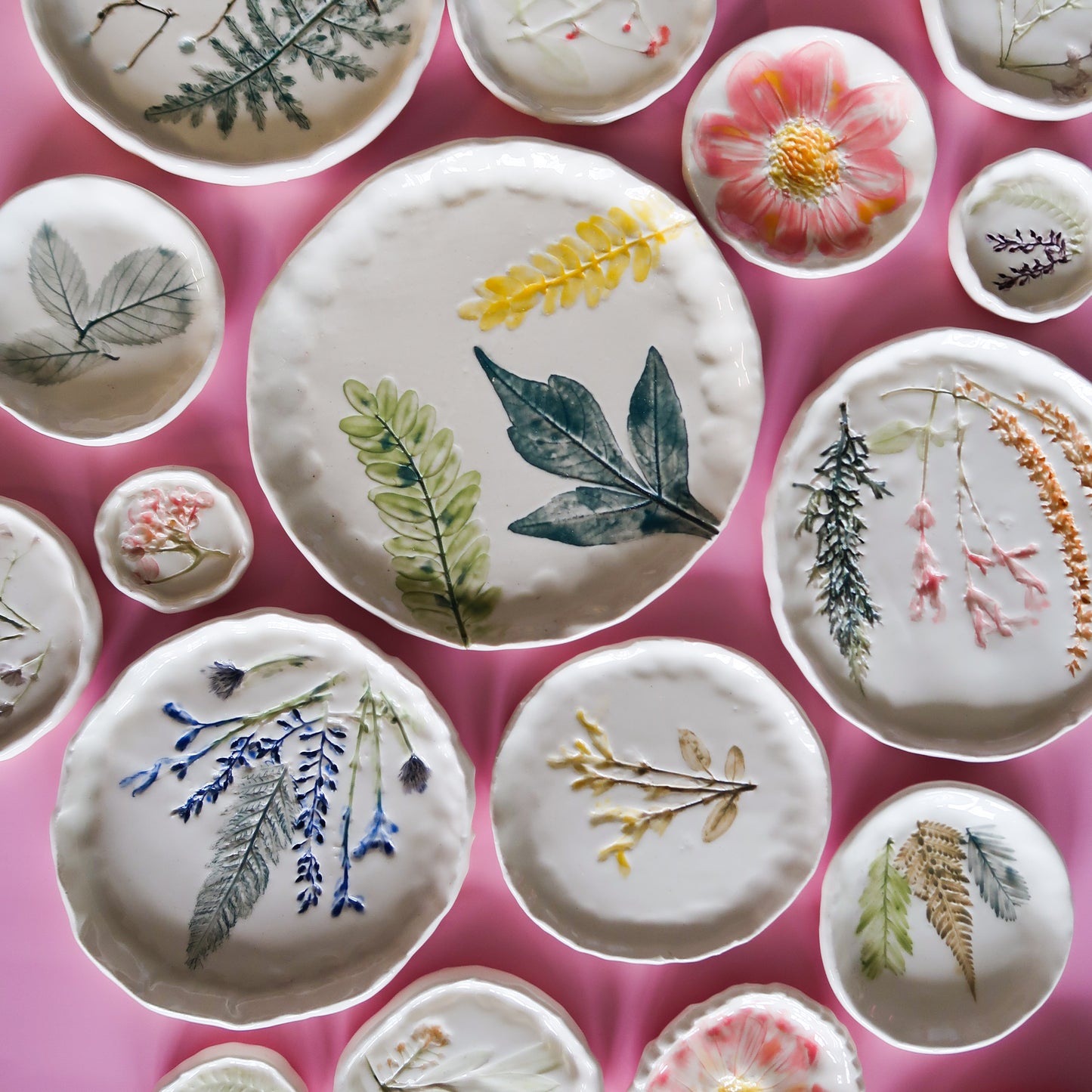 Pressed flower plate making workshop - October 21st