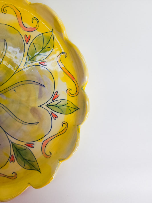 Scalloped Flower Platter