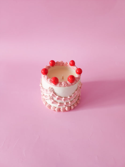 Ceramic cake candle