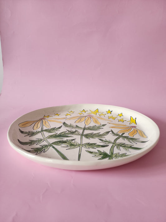 Midnight garden plate