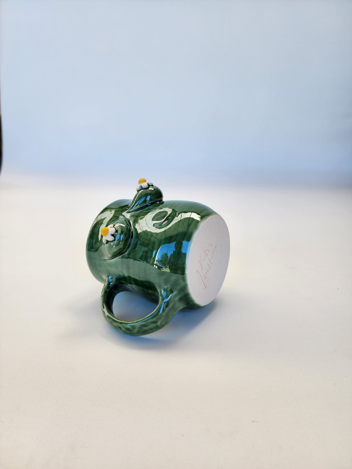 Boob mug - glossy green