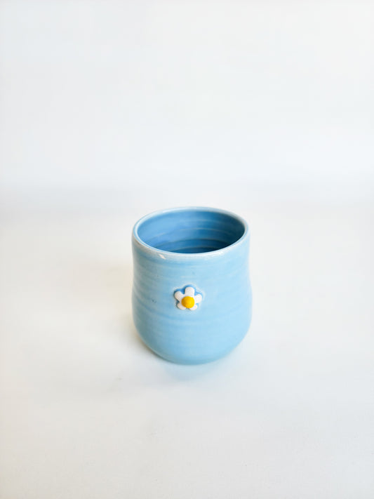 Blue daisy tumbler