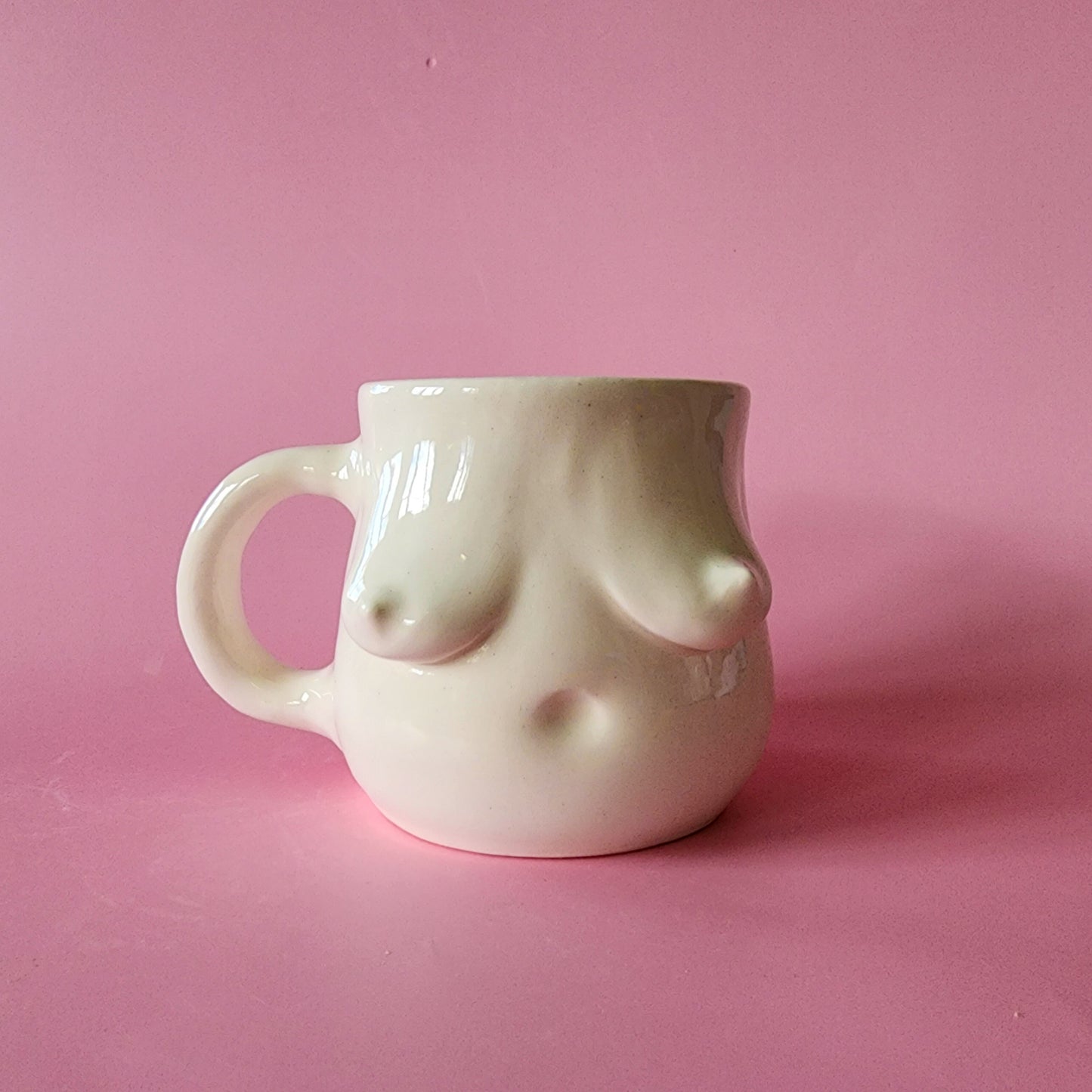 White Glossy Boob Mug (A)