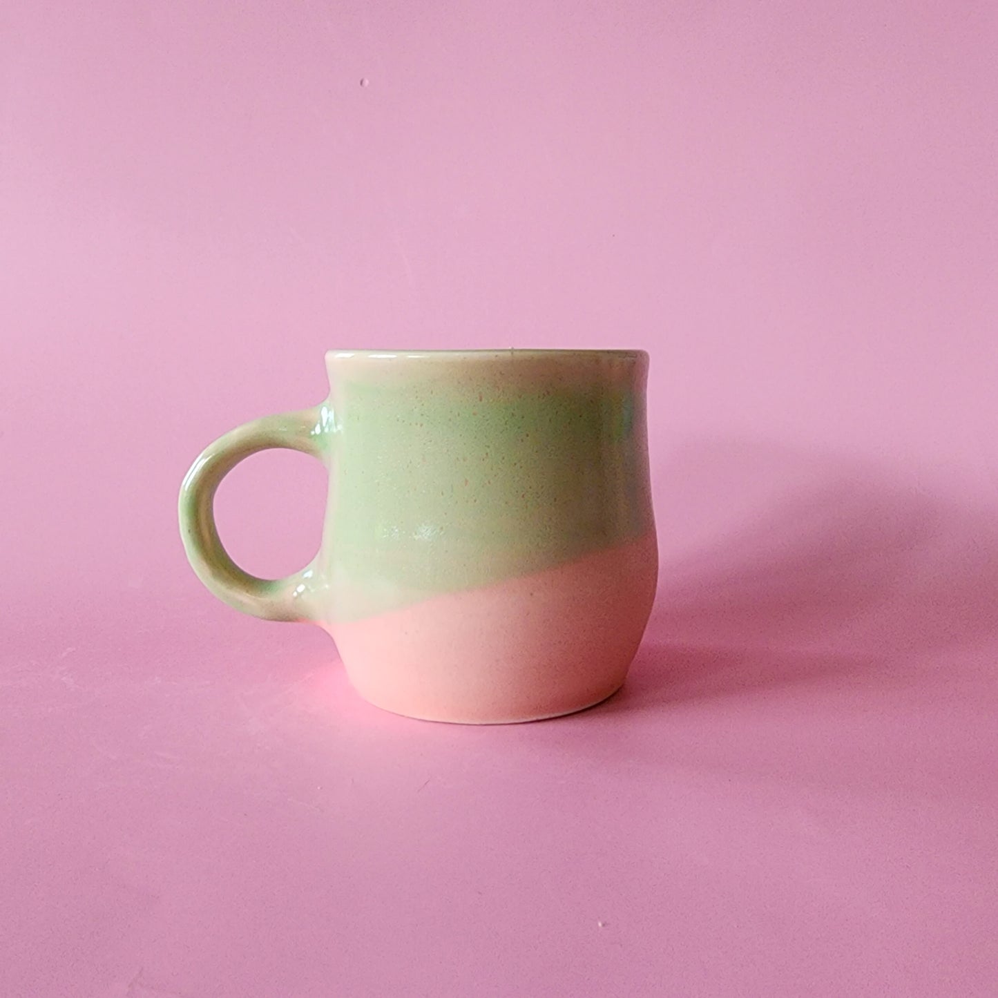 Pink + Green Mug (A)
