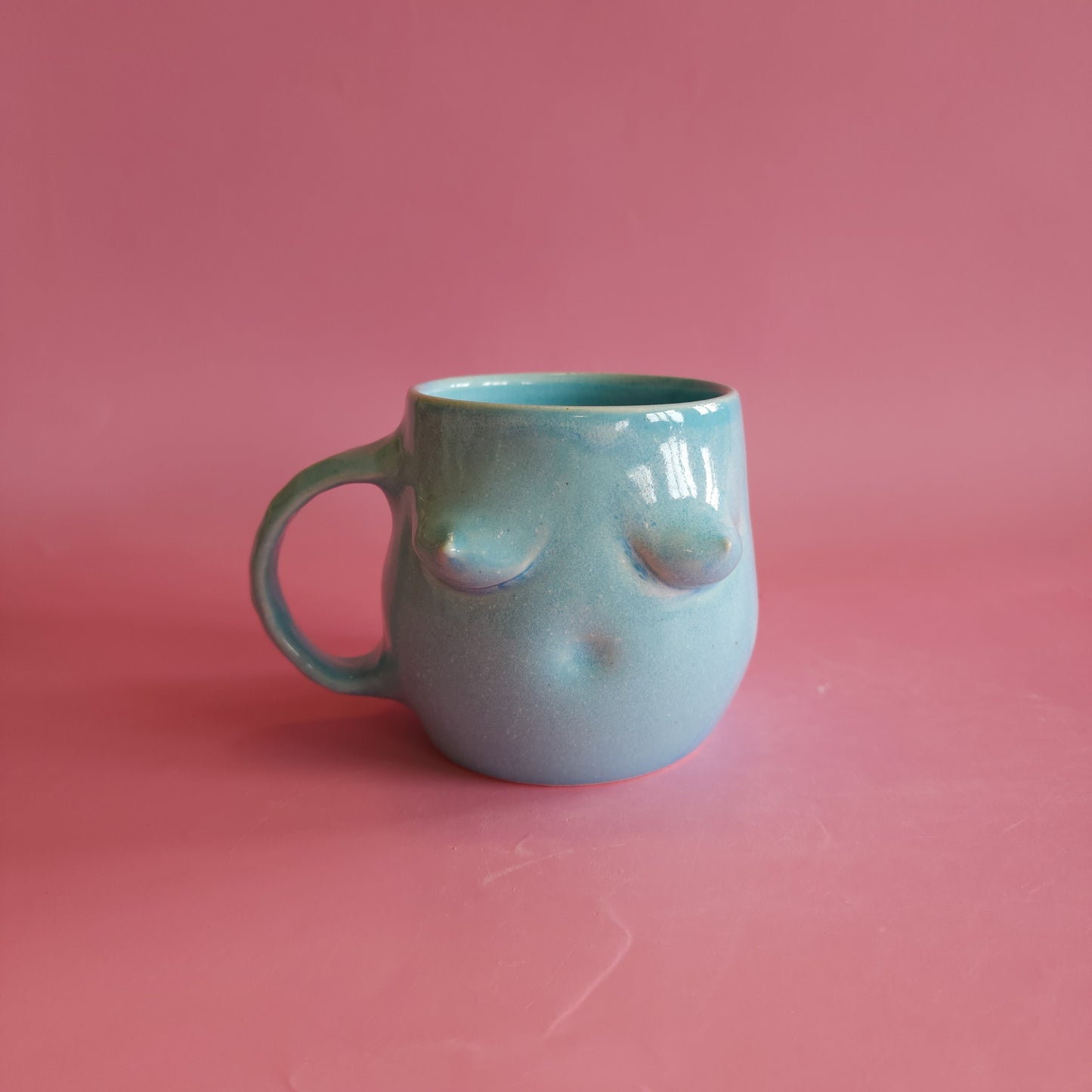 Blue boob mug (A)