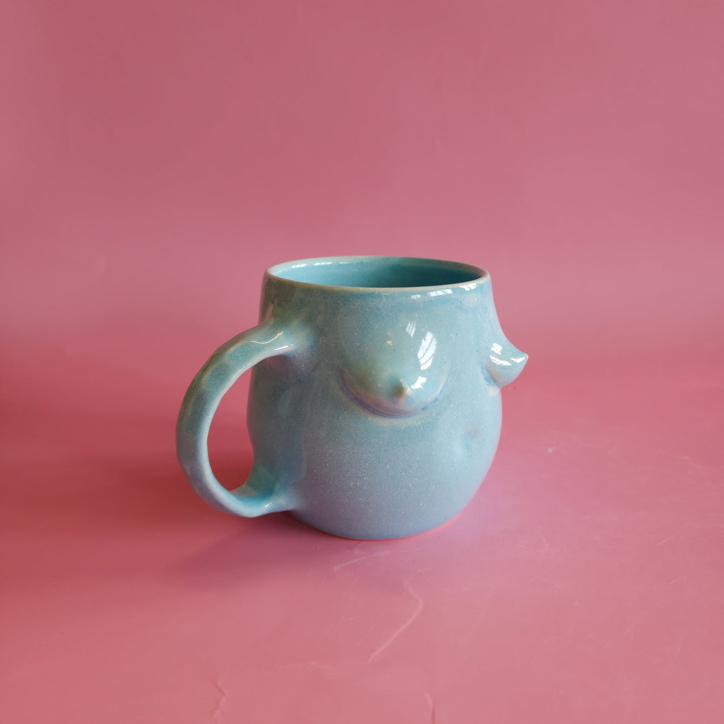 Blue boob mug (A)