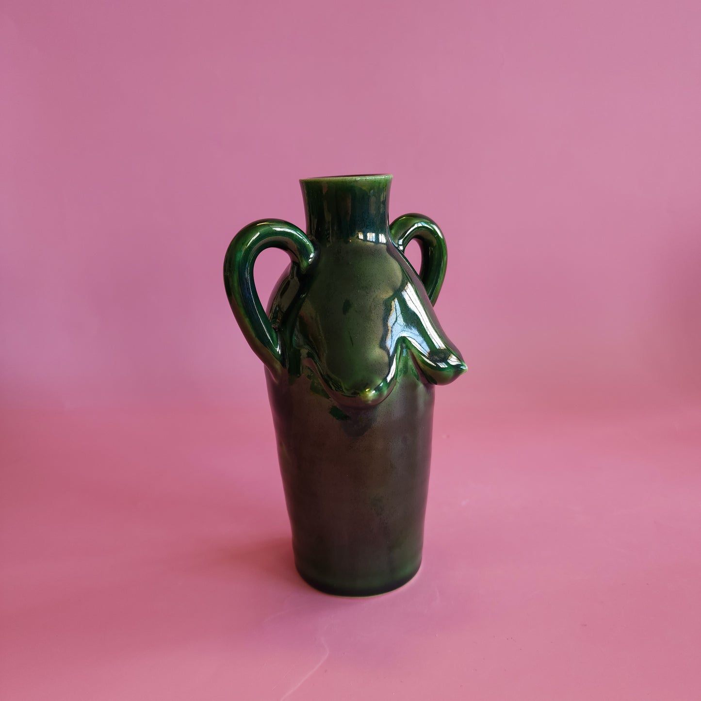 Boob vase - green