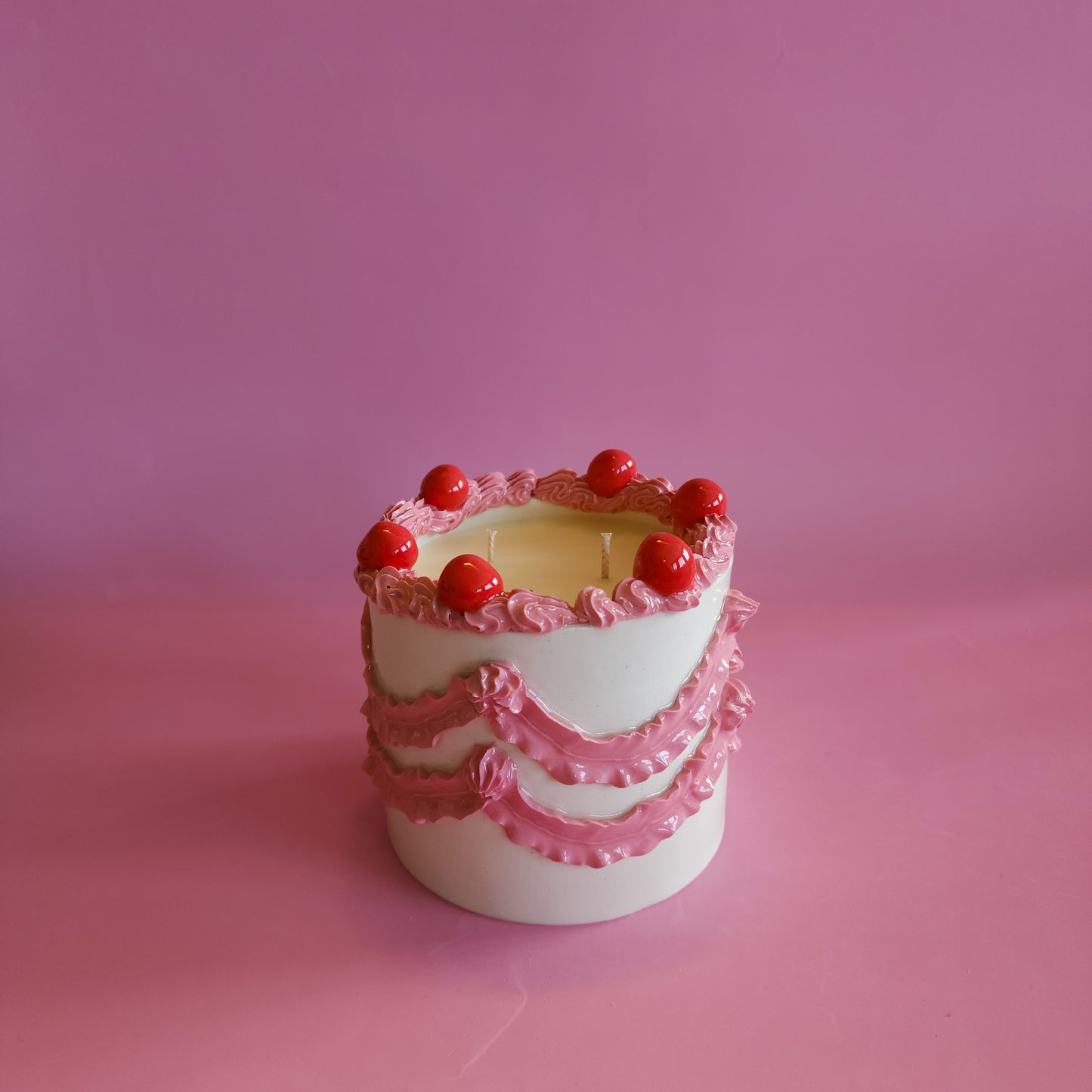 Ceramic cake candle