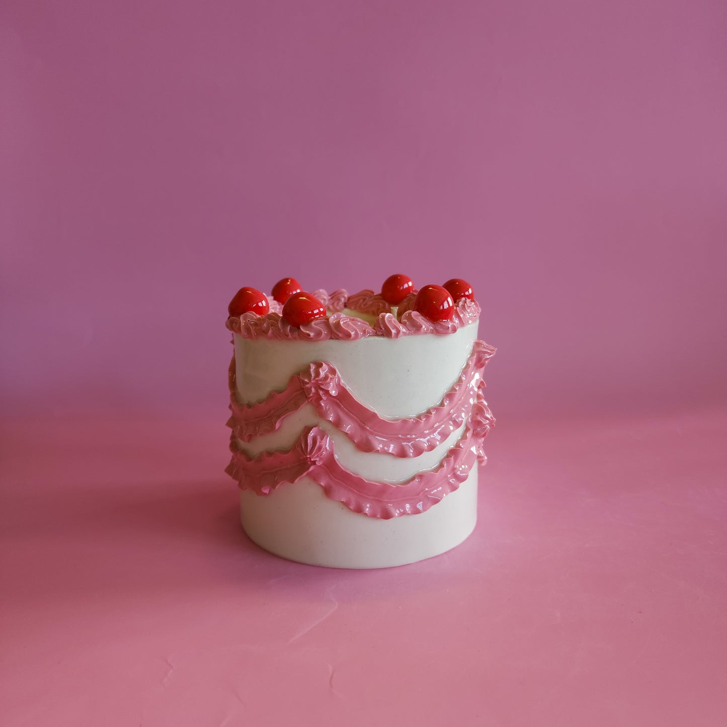 Ceramic cake candle