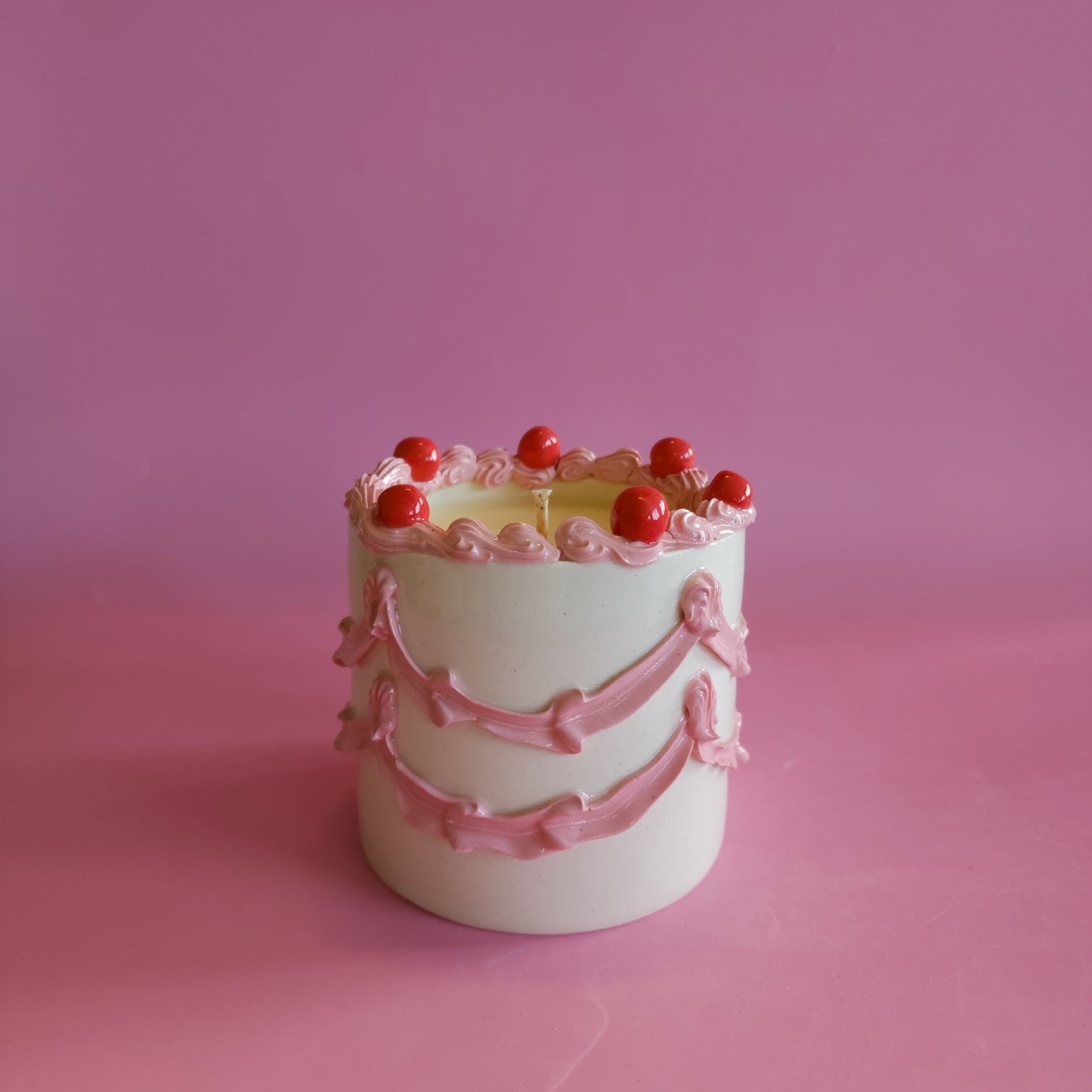 Ceramic cake candle