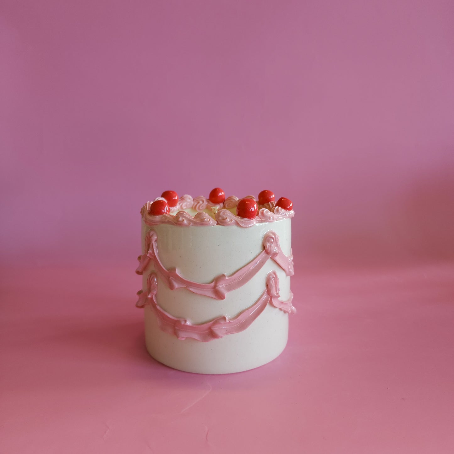 Ceramic cake candle