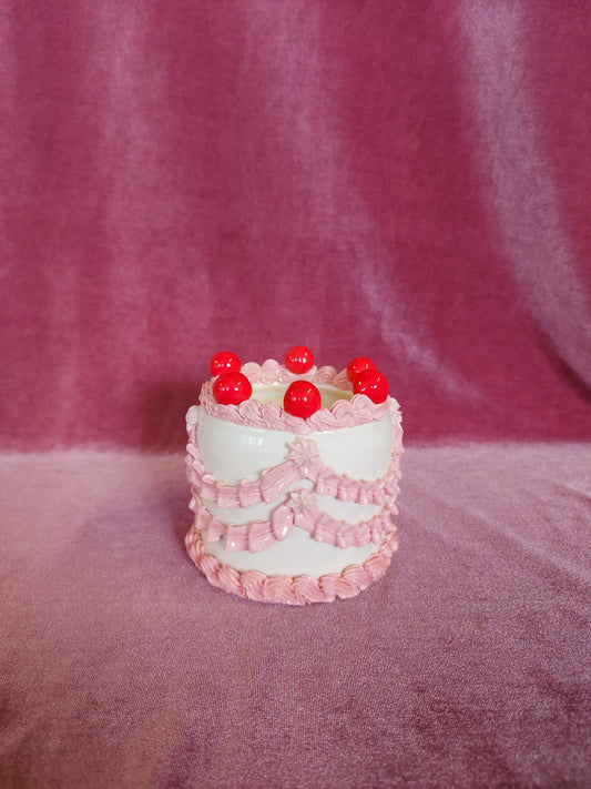 Ceramic cake candle