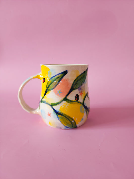 Whimsical ladybird mug