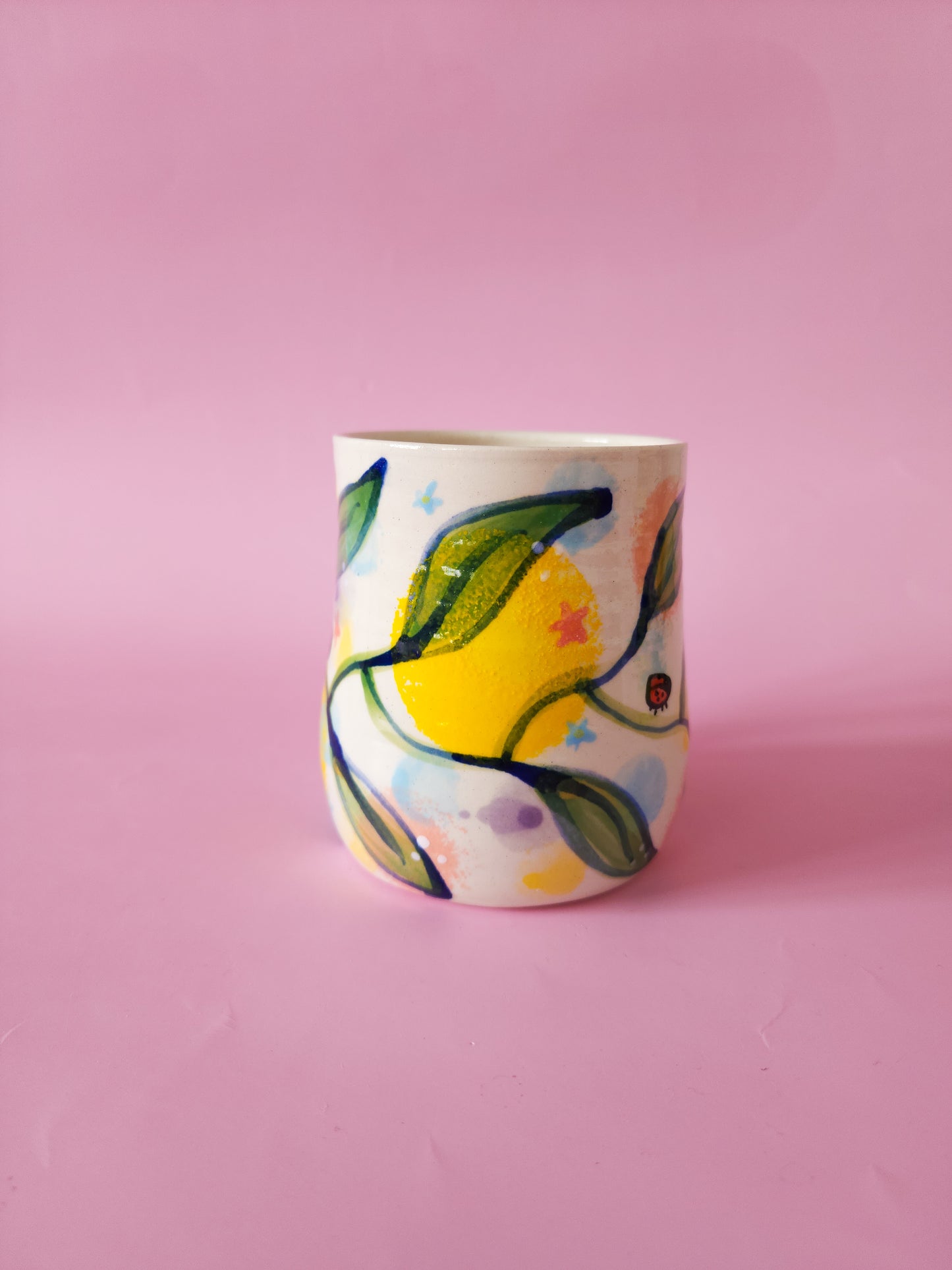 Whimsical ladybird mug