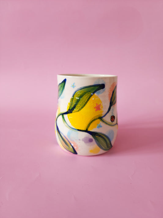 Whimsical ladybird mug