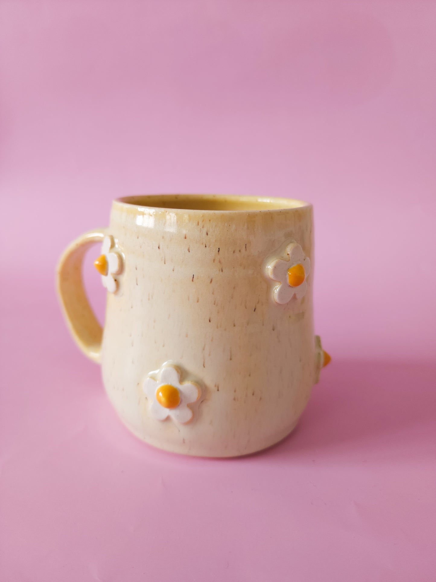 Speckle daisy mug