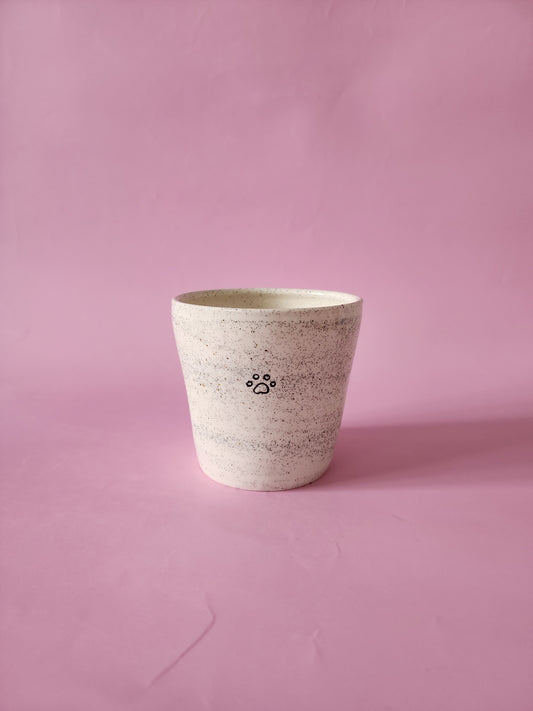 Paw print coffee tumbler