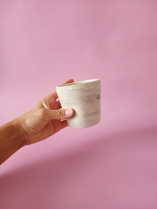 Paw print coffee tumbler