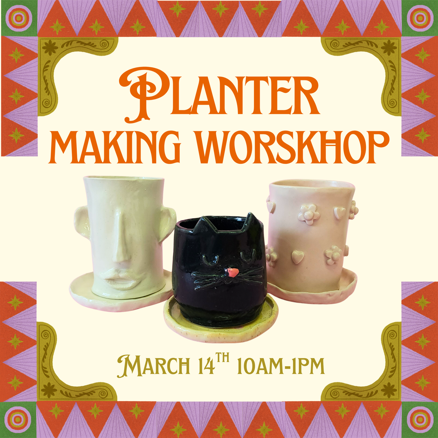 Planter making workshop - March 14th