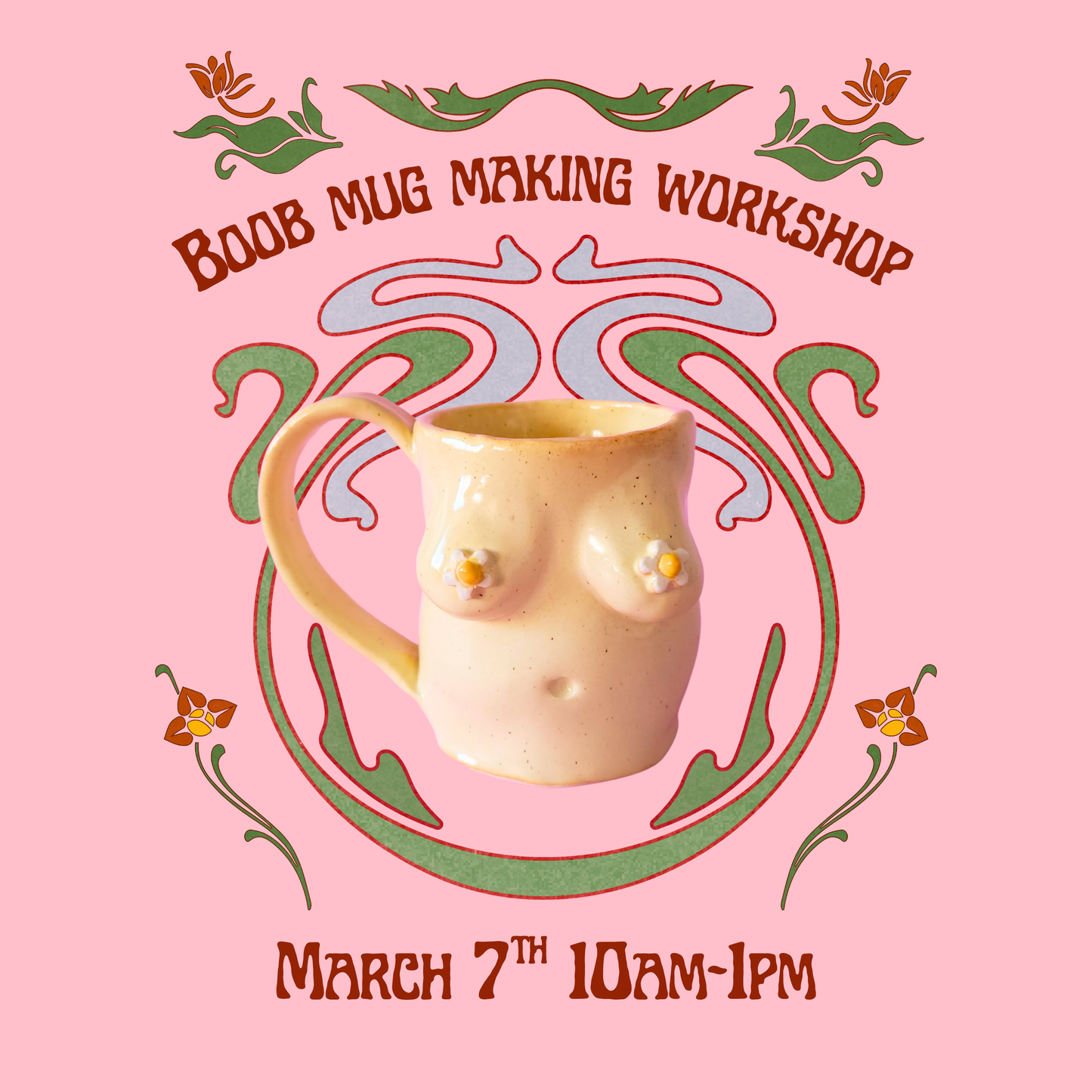 Boob mug making workshop - March 7th