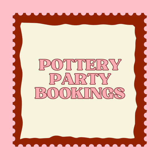 Deposit for a Pottery Party (private group workshop inside Katie's studio) - book your workshop date