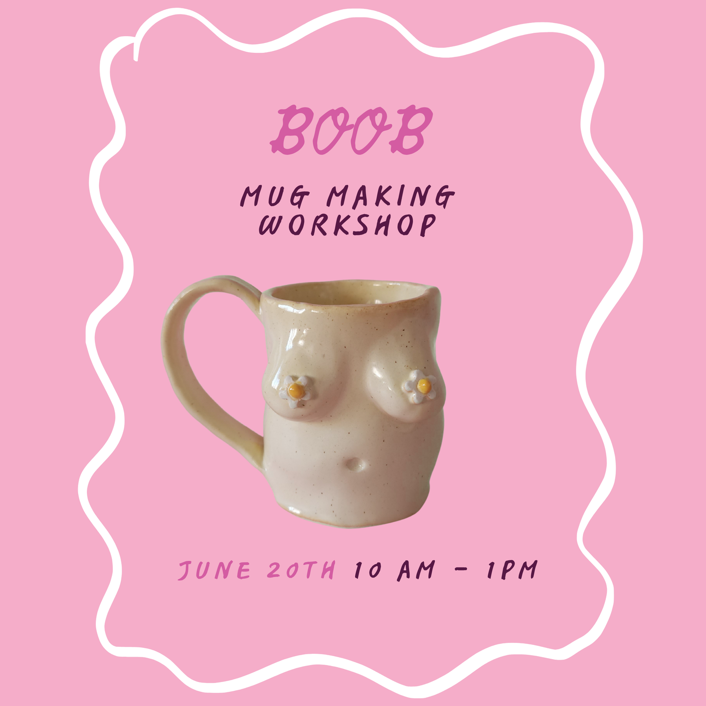 Boob mug making workshop - June 20th