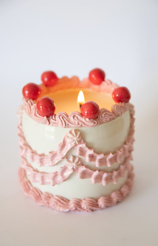 Ceramic cake candle