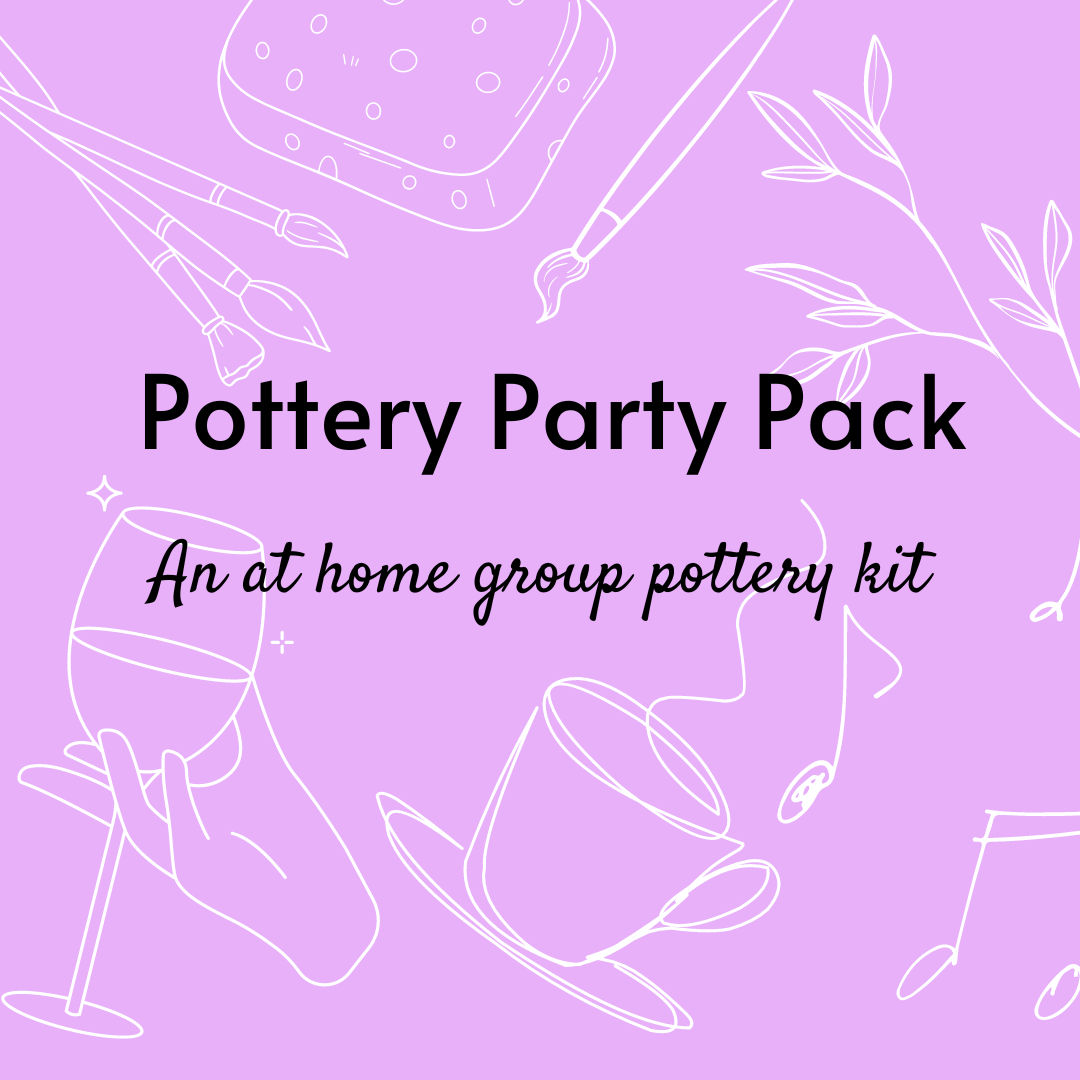 Pottery Party Pack - a group at home pottery kit (bond payment for kit)