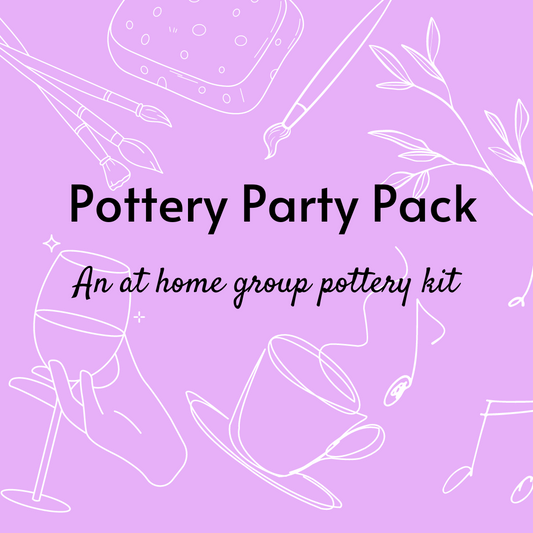 Pottery Party Pack - a group at home pottery kit (bond payment for kit)