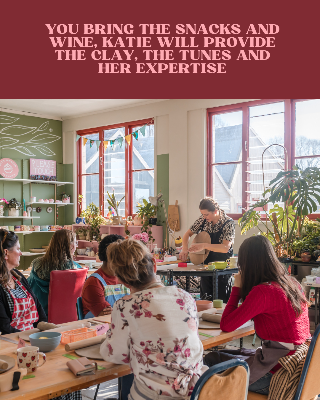 Deposit for a Pottery Party (private group workshop inside Katie's studio) - book your workshop date