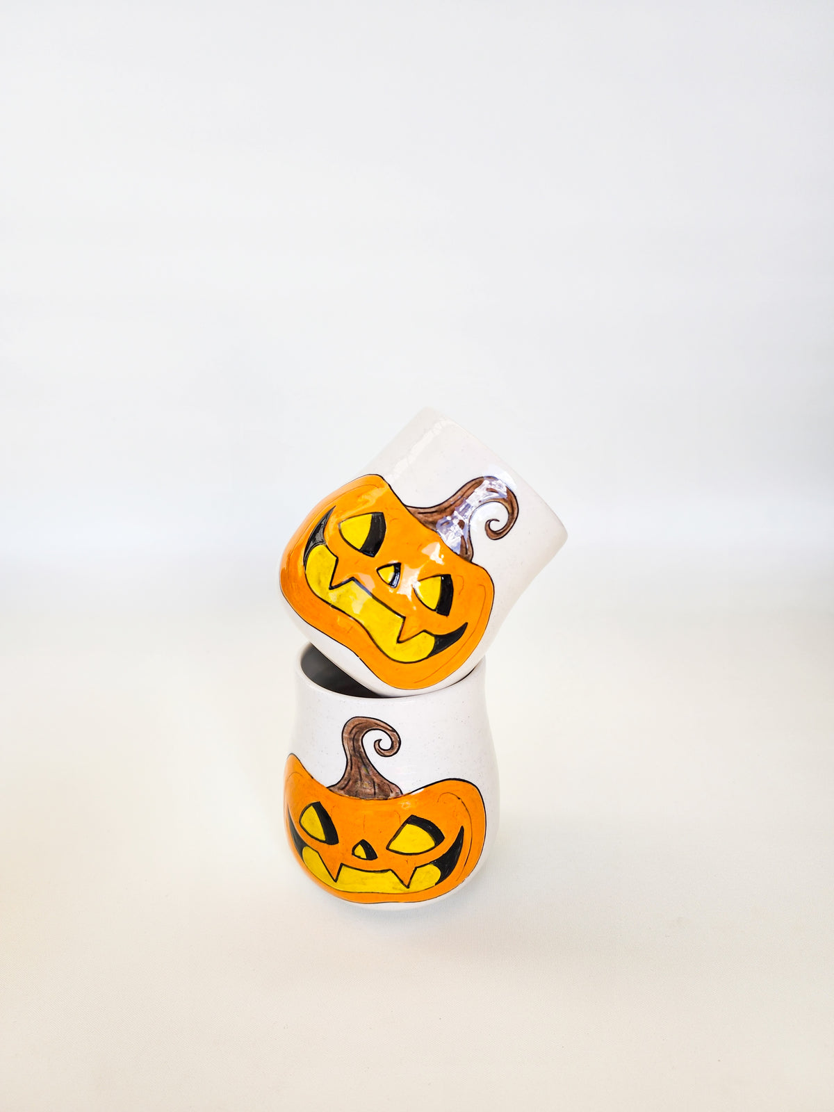 Vampire jack o'lantern tumblers & mugs