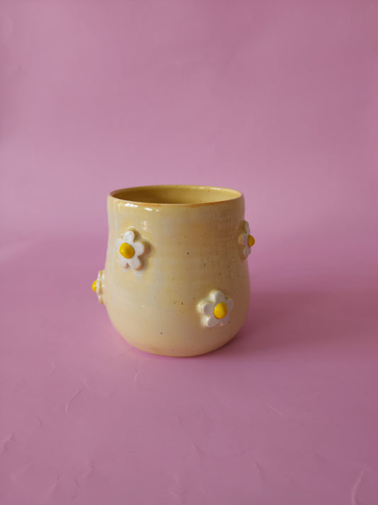 Speckle daisy mug