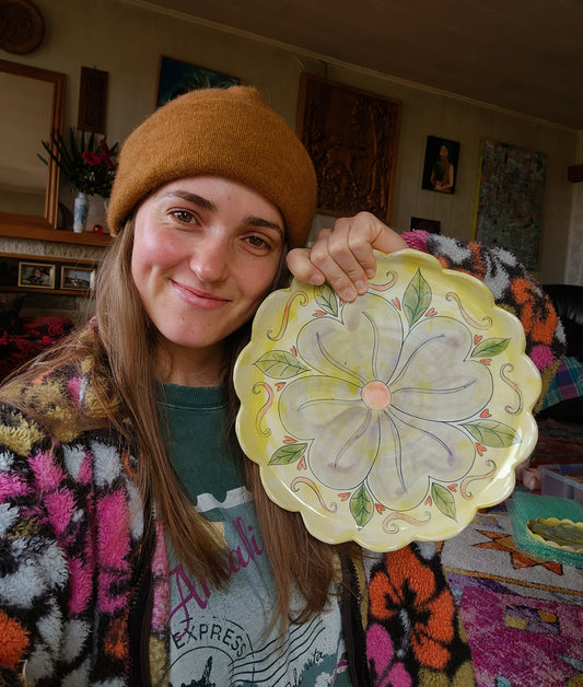 Scalloped Flower Platter