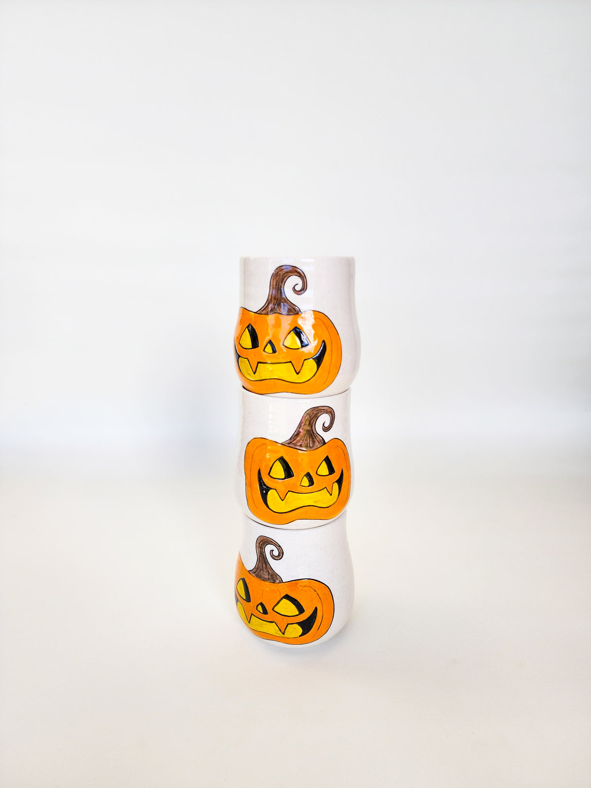 Vampire jack o'lantern tumblers & mugs
