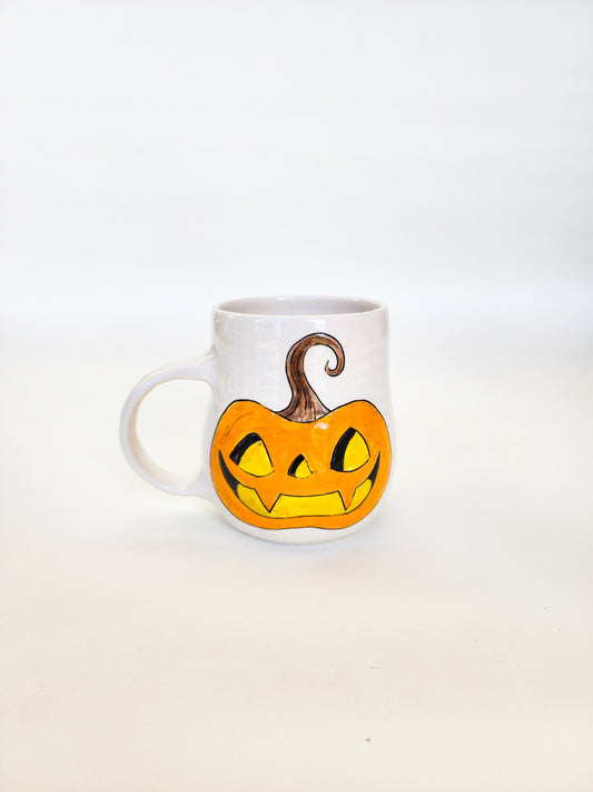 Vampire jack o'lantern tumblers & mugs
