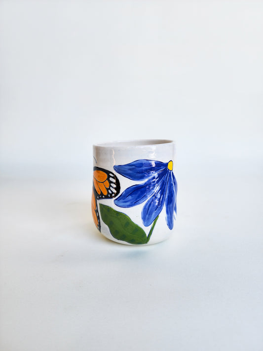 Monarch butterfly tumbler