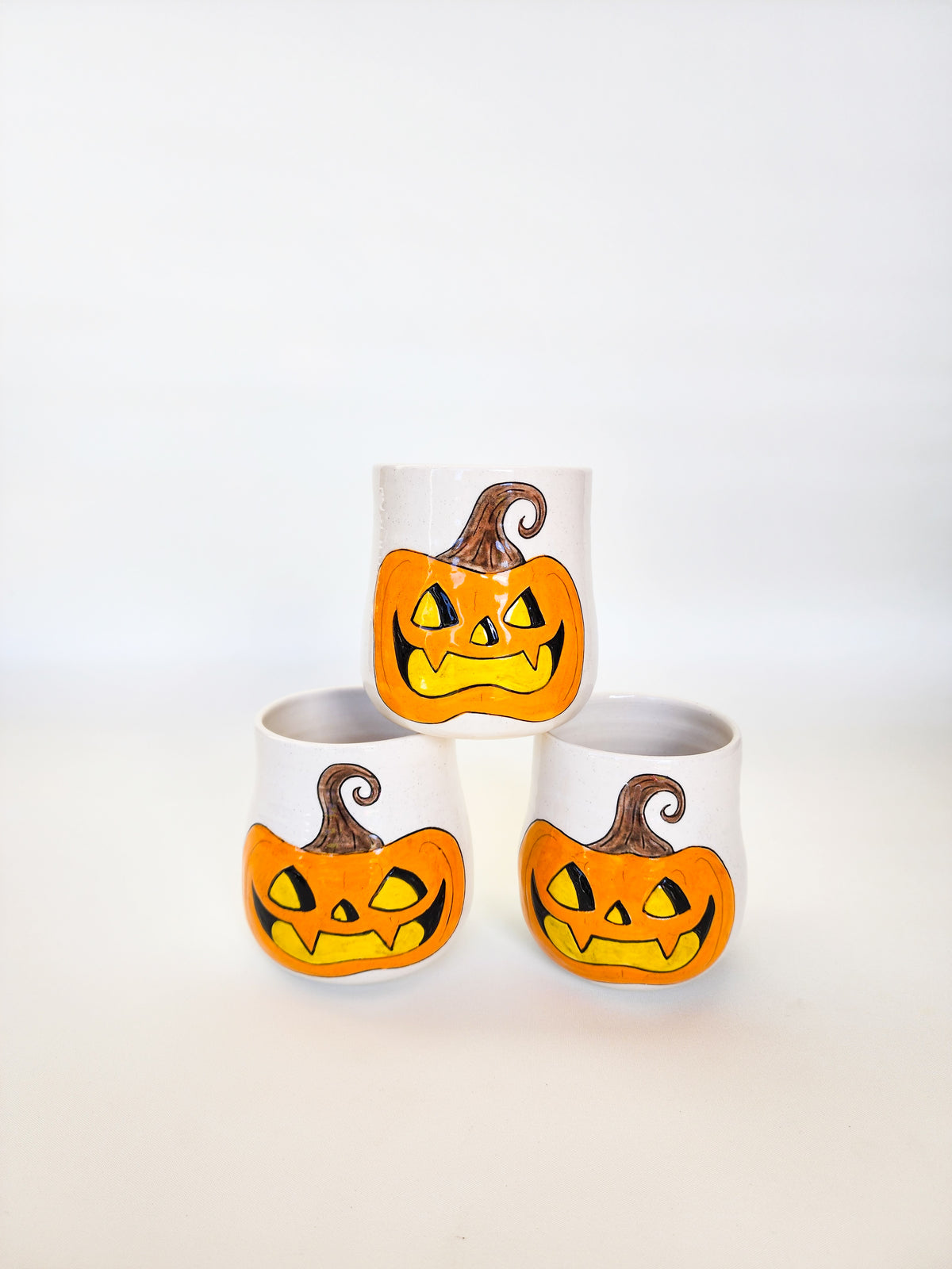 Vampire jack o'lantern tumblers & mugs