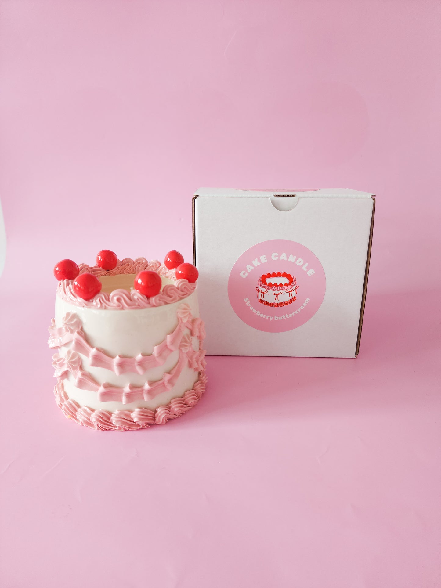 Ceramic cake candle