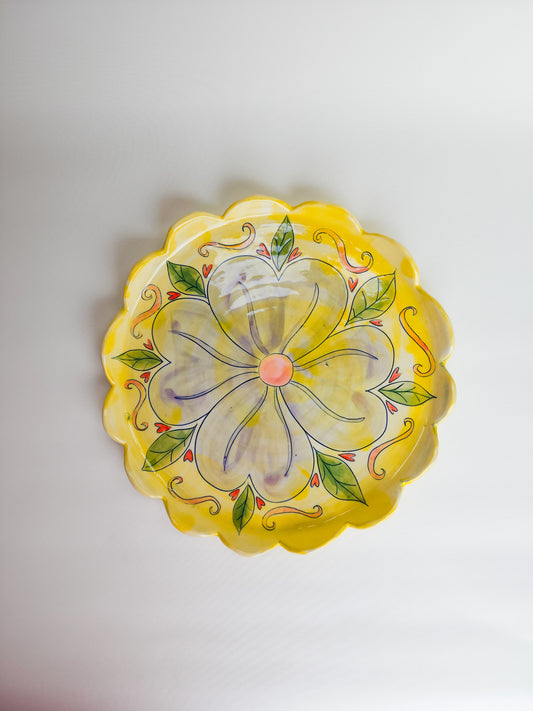 Scalloped Flower Platter